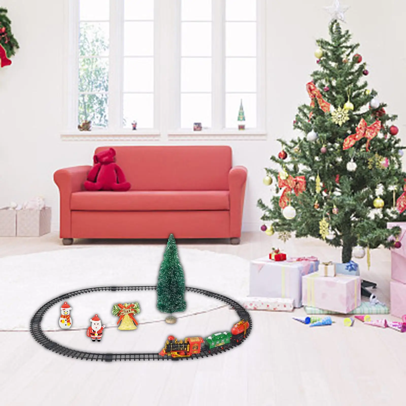 

Portable Train Set Educational Learning Toy Train Toys Railway Kit for Girls Boy