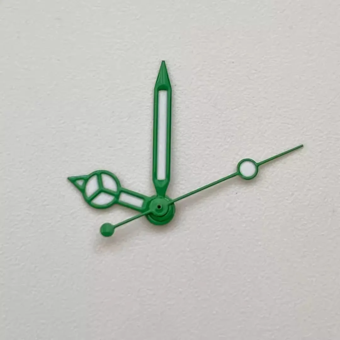 7 75*12 мм*13 мм Часы Nh36 Зеленые светящиеся Nh35 Оранжевые стрелки Детали часов Ручная