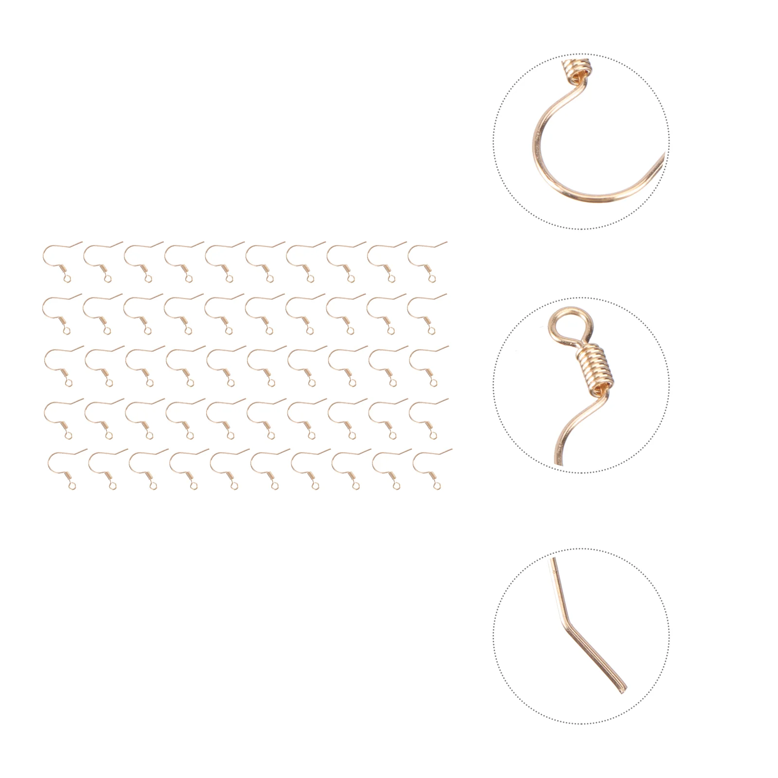 

Earring Hook Hooks Jewelry Earrings Handmade Ear Wires Findings Charms Studs Metal Hypoallergenic Wire Silver Coil Accessories