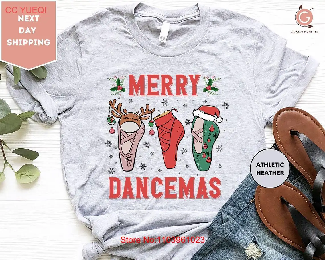 Футболка Merry Dancemas рождественская танцовщица милая танцевальная мама детская