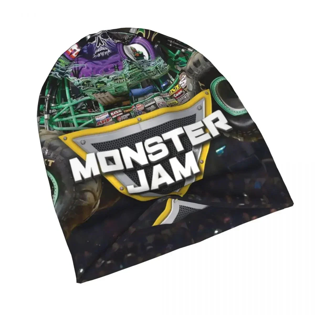 Классическая теплая вязаная шапка с изображением монстра джема женская