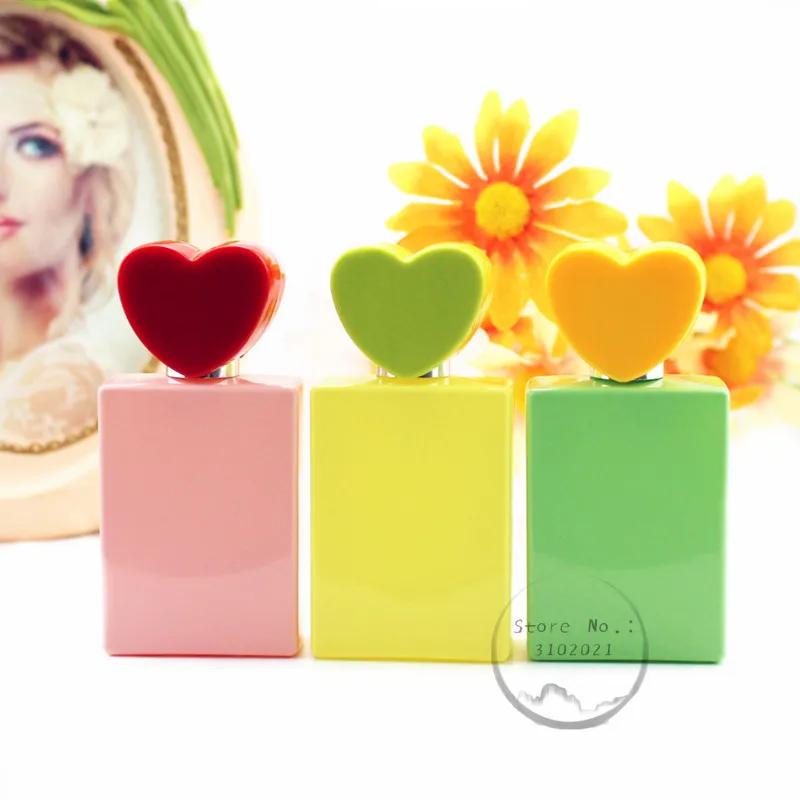 Пустой флакон с распылителем для духов ярких цветов 30 мл высококачественный