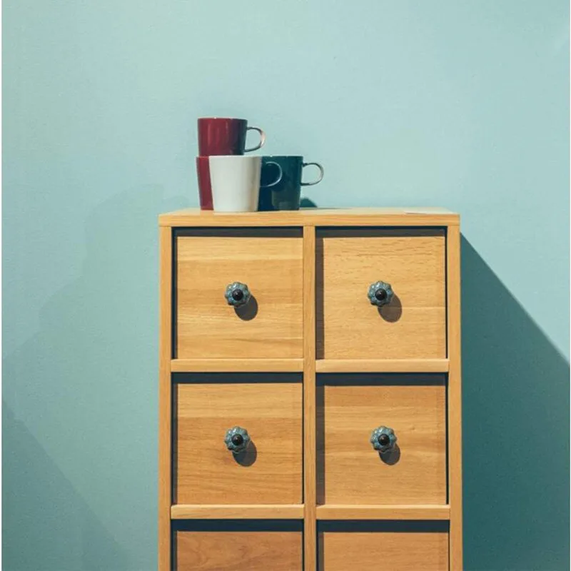 Ручка для выдвижных ящиков керамическая простой пасторальный с одним отверстием