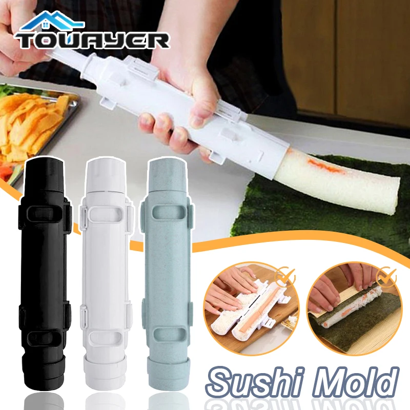 

Sushi Maker Rice Rolling Mold Bazooka Vegetable Meat Roll Tool DIY Fast Sushi Maker Kitchen Tool Sushi Gadget Accessories