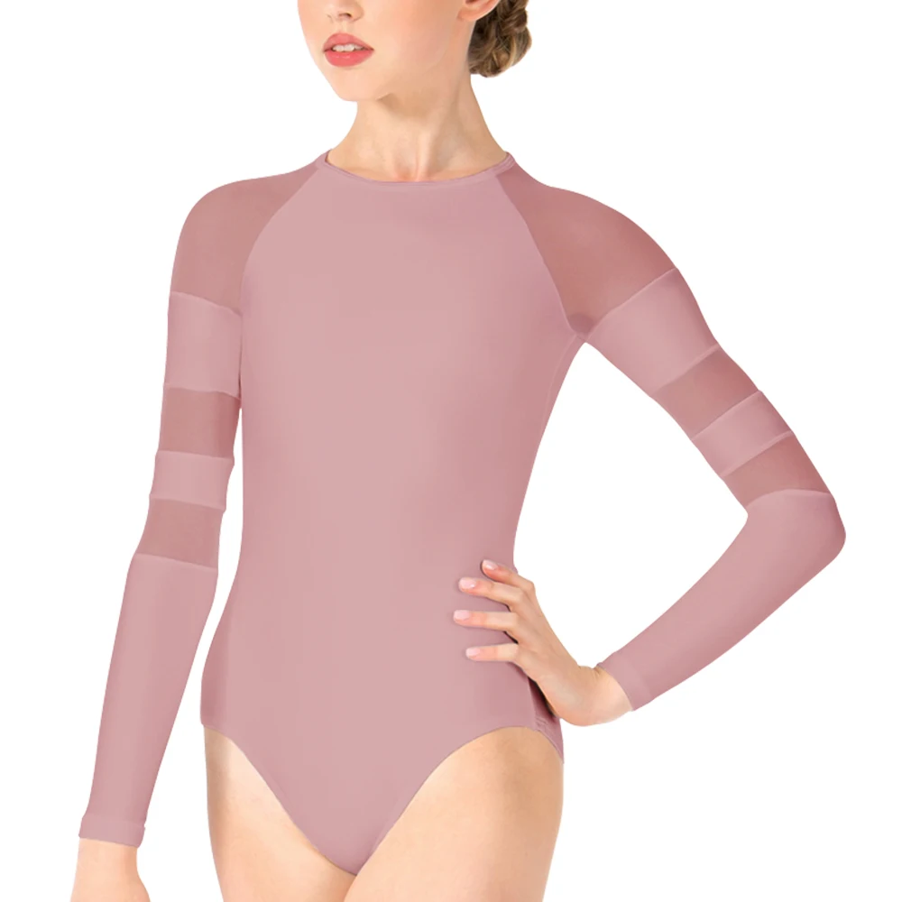 Балетное трико с высокой горловиной для девочек и женщин |