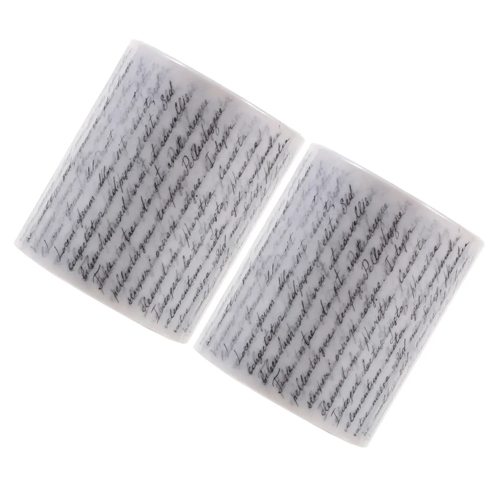 

2 Rolls Washi Tape Stickers Thin Retro Decor Scrapbook Journaling Supplies Paper DIY Retro Retro Decorative Adhesive