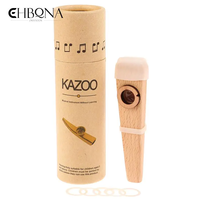 

1pcs Wooden Kazoo Kazoo Wooden Flute Guitar Ukulele Accompaniment Beginners To Play The Flute Are Simple To Learn The Instrument
