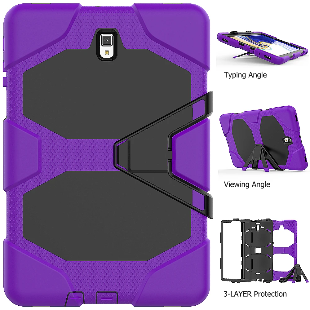 

Kids Safe Armor Shockproof Tablet Cover for Samsung Galaxy Tab S4 10.5 inch SM-T830 sm-t835 Kickstand Protective Case