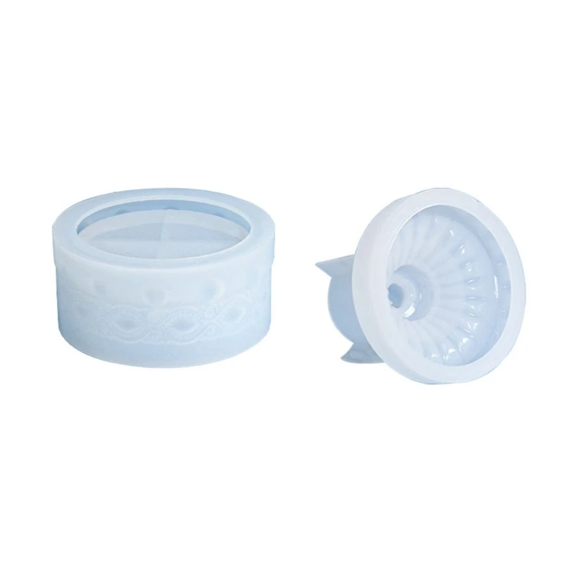 

Diy Crystal Drop Glue Mold Candle Cup Storage Box Ornament Jewelry Mirror Mold 40GB