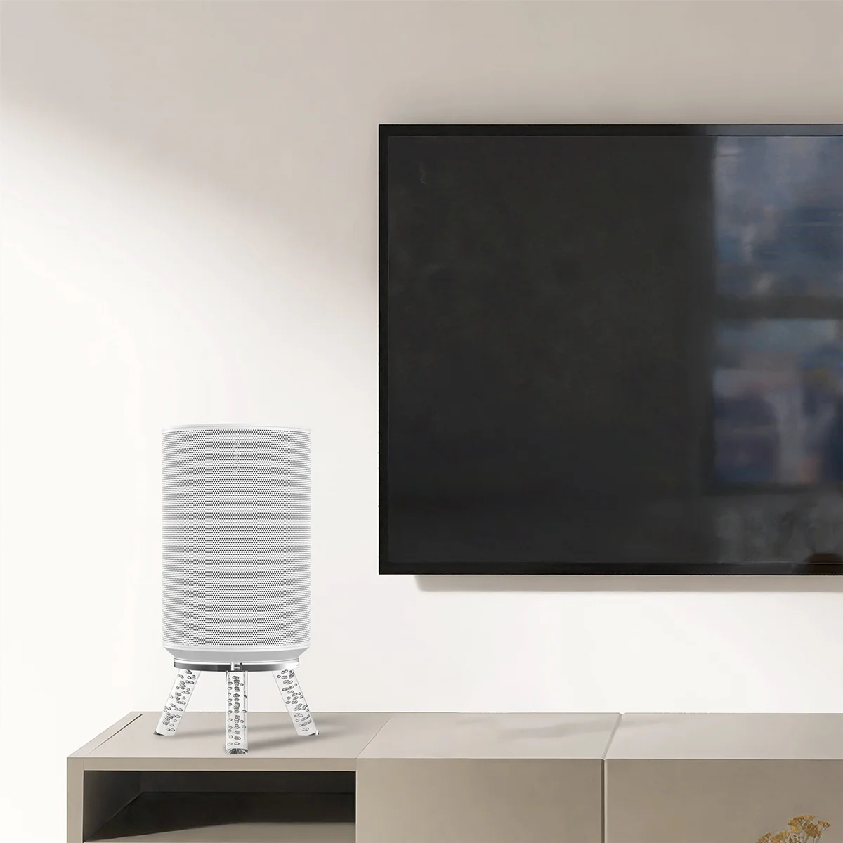 Фото Настольный кронштейн-подставка для Sonos Era 100, звуковой динамик, прочная металлическая стойка, аксессуары для динамиков, прозрачный и A22K №5