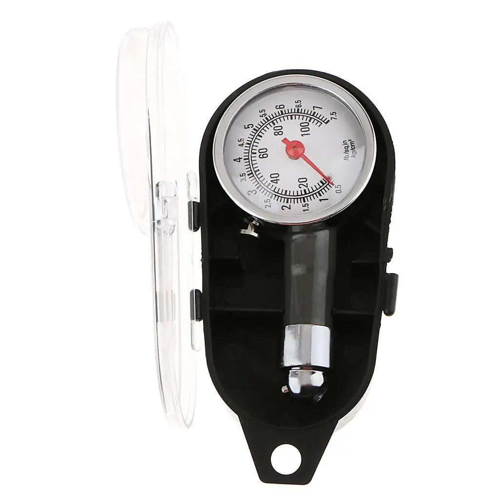

Truck Motor Tire Air Pressure Gauge Dial Meter Tester 0-100PSI