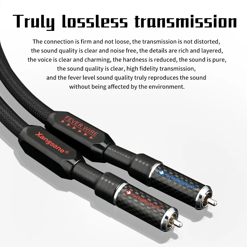 Xangsane одна пара 6N чистого серебра hifi rca кабельный усилитель CD декодер сигнальная