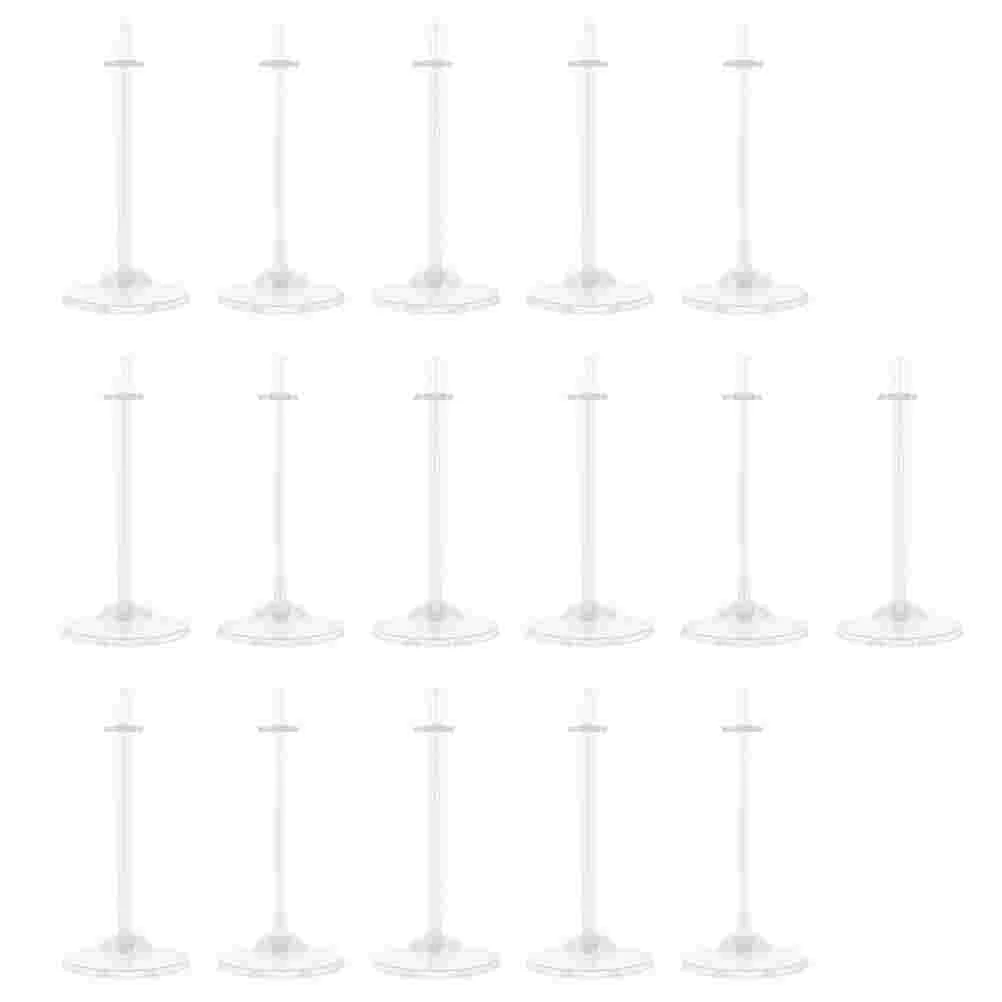 

16 Pcs Standing Display Stands Support Brackets Holding Plastic Mini Figures