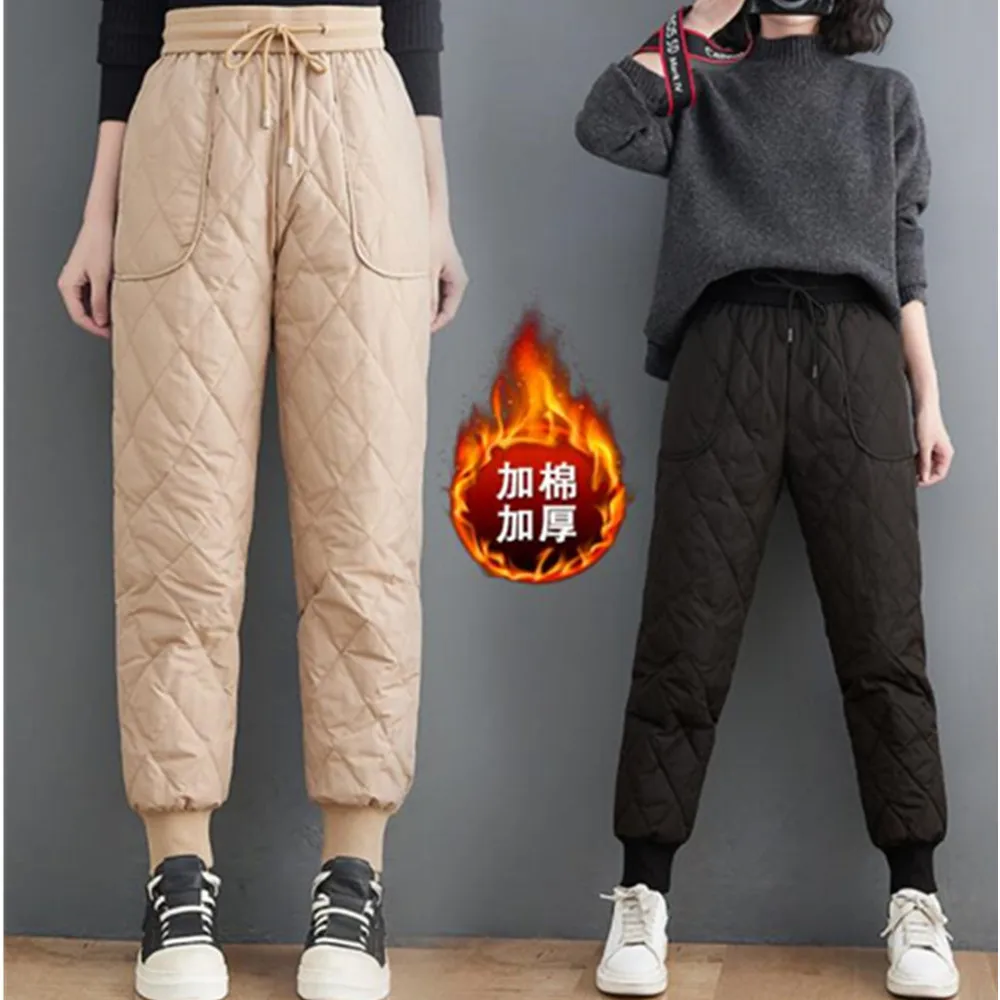 

Outdoor Down Pants Waterproof Wear Hiking Camping Warm Winter Loose Down Pants