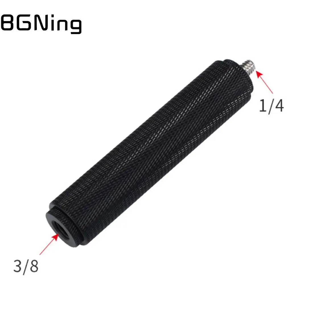 

BGNing Aluminium 1/4 3/8 5/8 Screw 22mm Dia Handheld Grip Camera Handle for GoPro Mobile Phone Selfie Stabilizer LED Fill Light