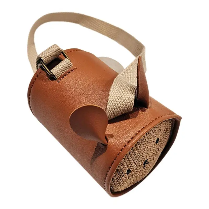 

Rabbit Crossbody Bag Little Girls Purse Bunny Design Snap Design PU Leather Girl Shoulder Bag With Adjustable Shoulder Strap Bag