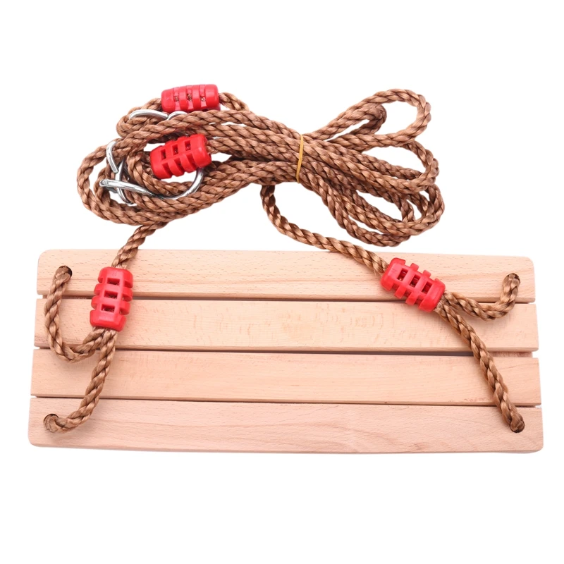 

Adults and children swinging swings swinging wooden swing with rope