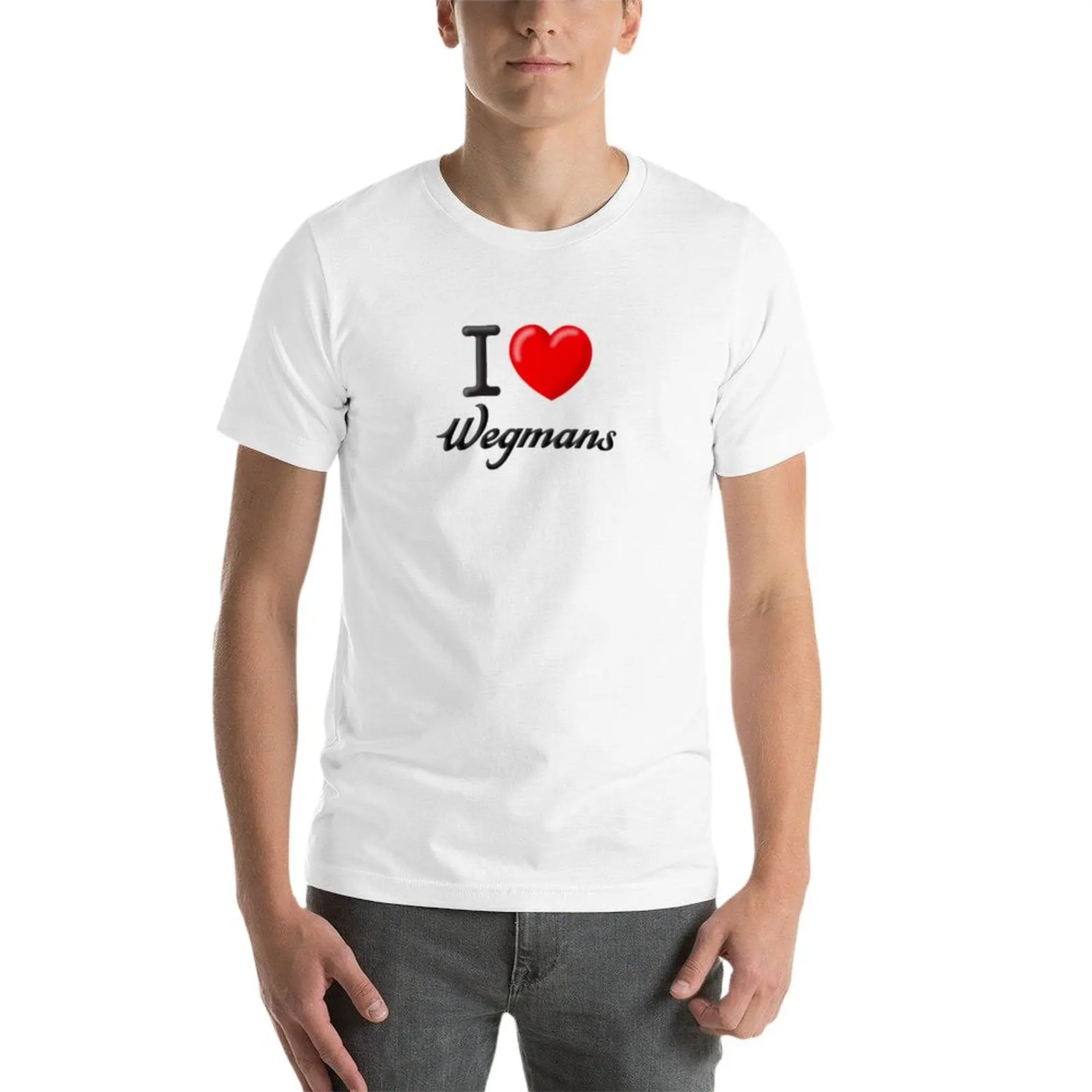 Новинка футболка I Heart Wegmans индивидуальные футболки дизайн вашей винтажной