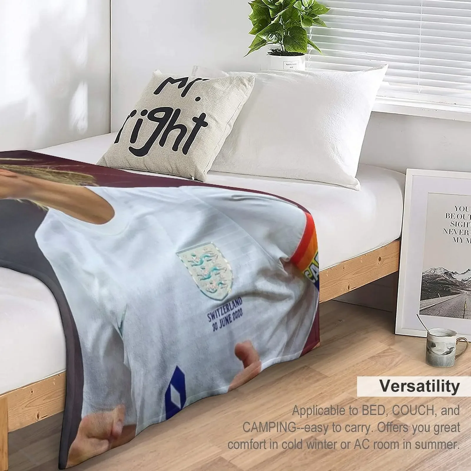 Плед для дивана Leah Williamson 3 #141022 идея подарка на День святого Валентина