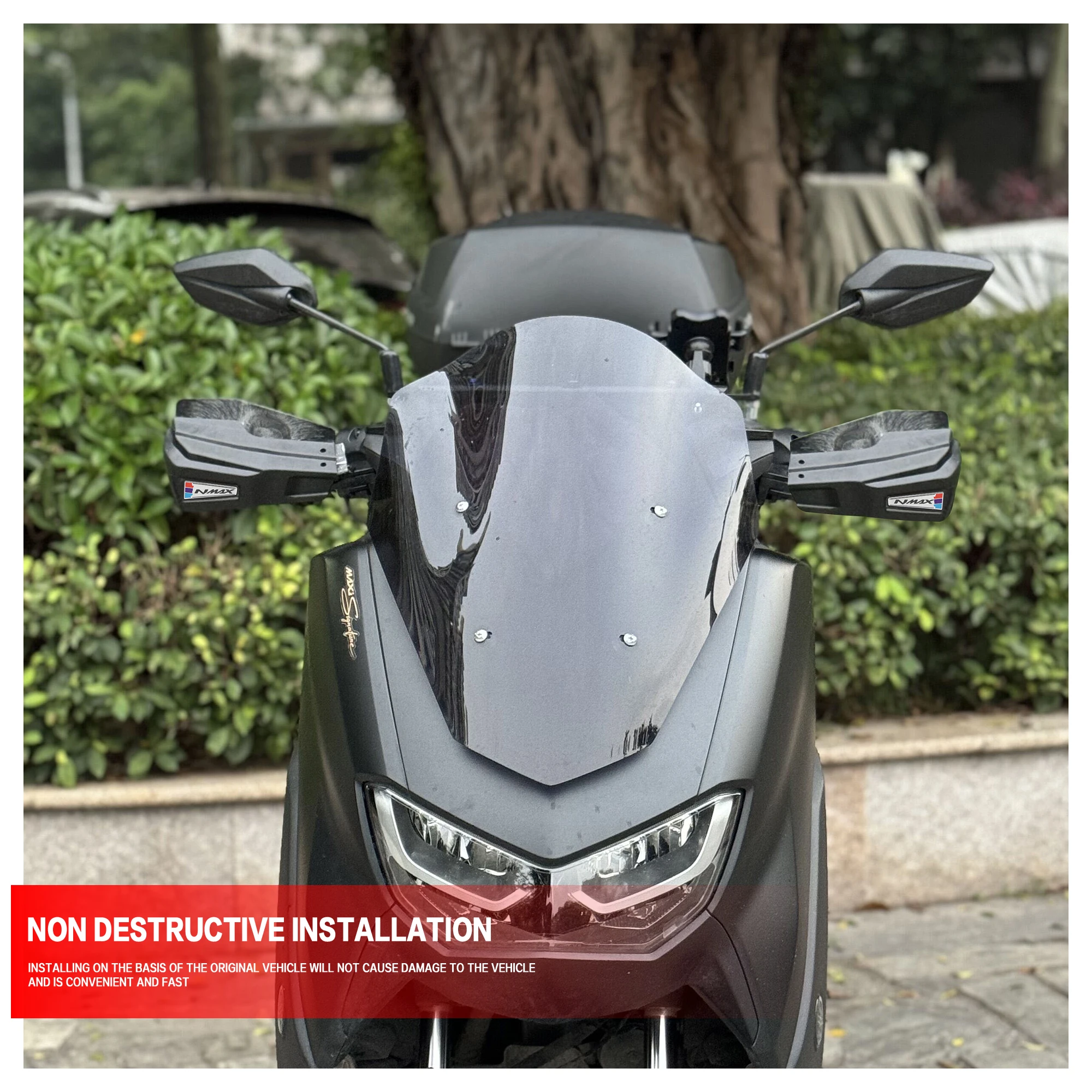 Фото ДЛЯ YAMAHA NMAX155 NMAX160 2015-2025 мотоциклетная защита лобового стекла, защита рук, защита рук NMAX, поручни №4