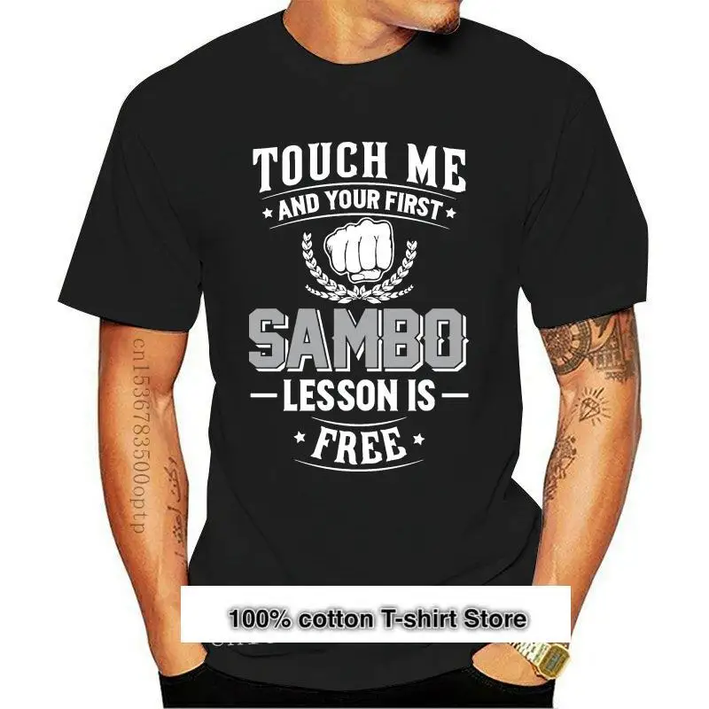 

Camiseta Sambo 100% de algodón, nueva moda, gran предложение, camiseta бесплатно