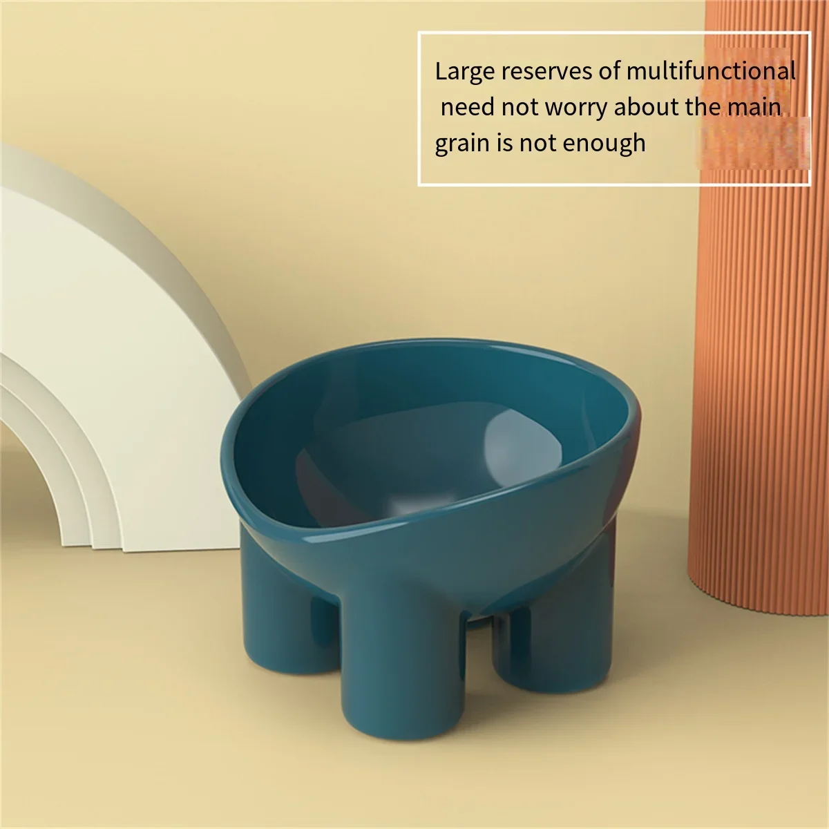 Товары для домашних животных Цвет макарон Миска ног слона Защита шеи Пластиковая