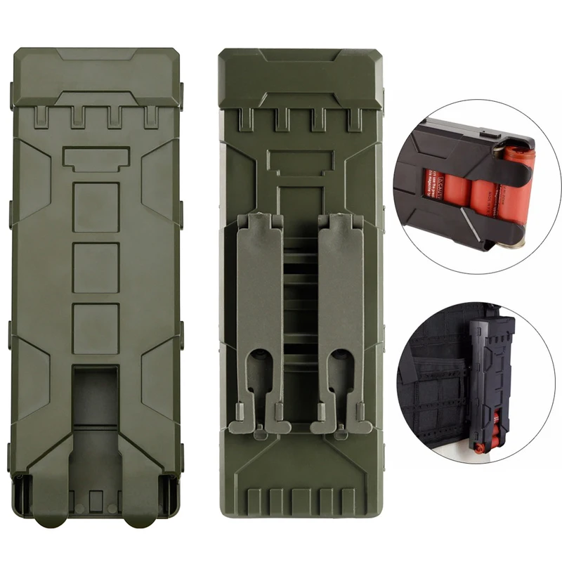 Tactical Shotgun Magazine Pouch Airsoft Paintball 10 Rounds 12 Gauge Reload Ammo Shells Molle Magazine Box
