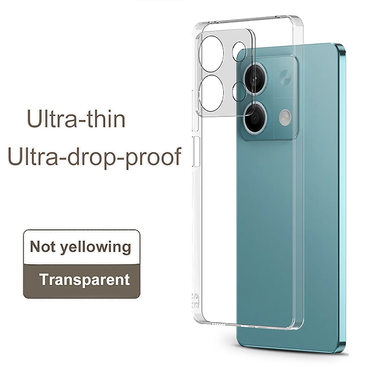 Ультратонкий силиконовый прозрачный тонкий чехол для Xiaomi Redmi note 11 T E 12 S 13 pro plus