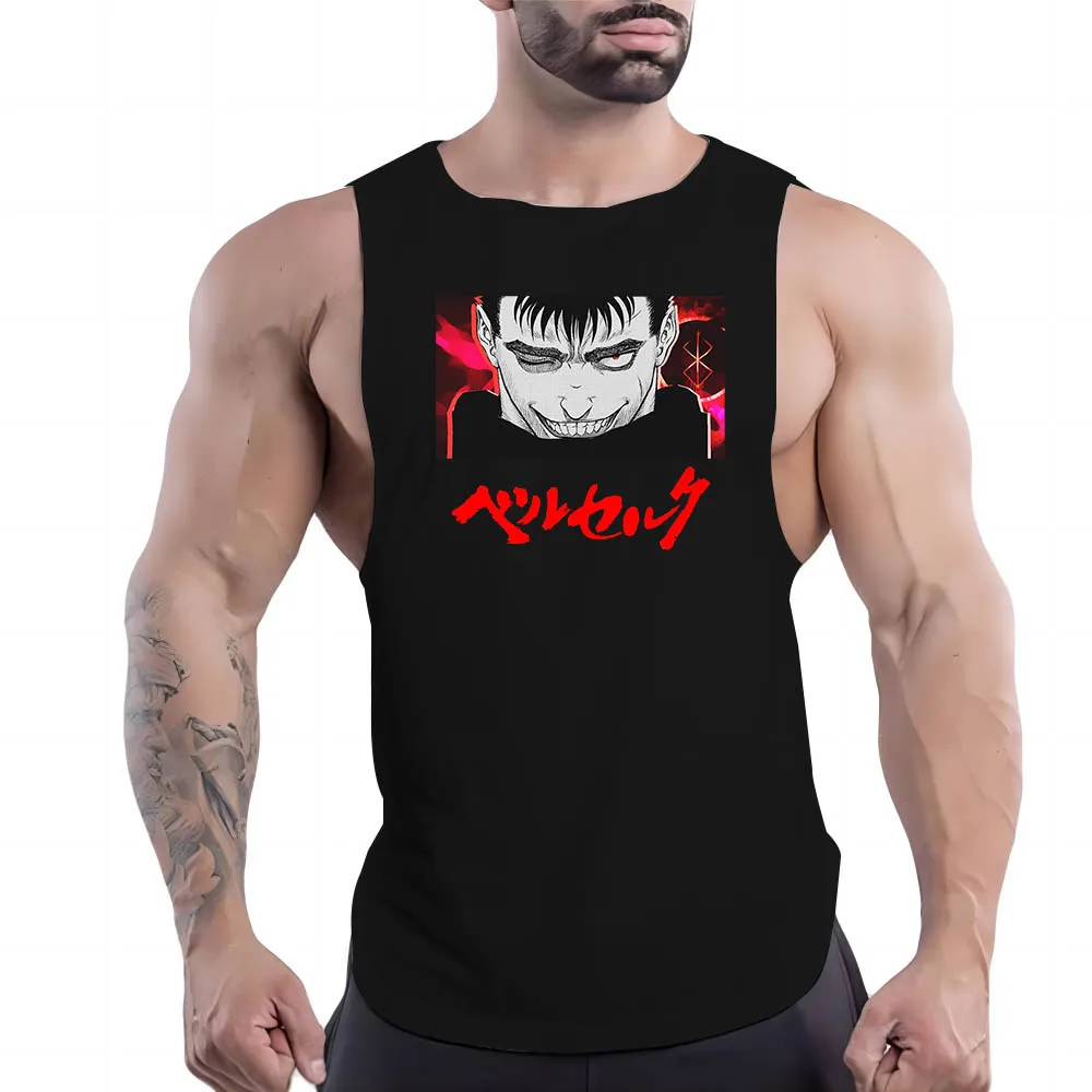 

Summer New Adult Outdoor Sports Men'S Breathable Vest Fashion Outdoor Men Harajuku 2d Anime Character Printed Sports Vest Tops