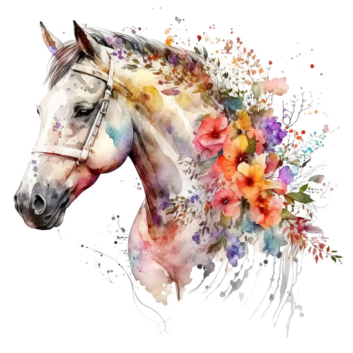 

ПВХ наклейки на стену с лошадью