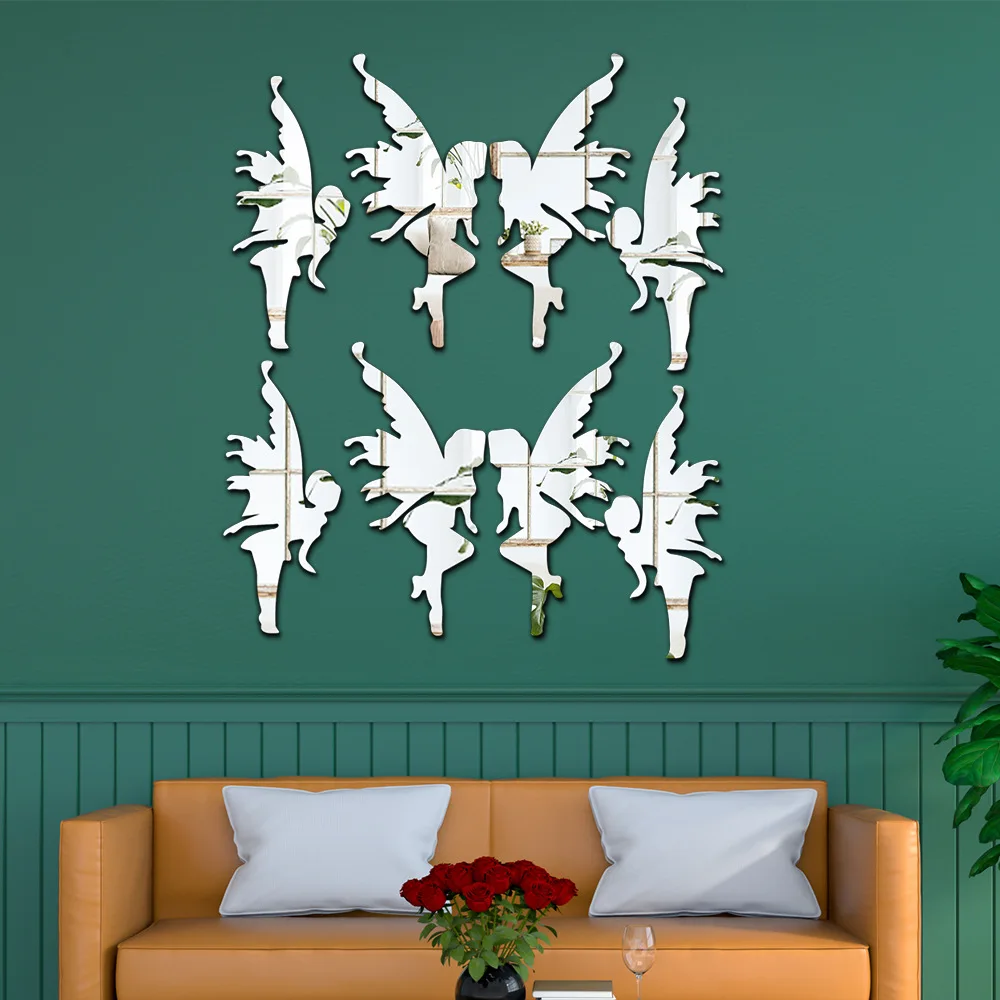 Акриловые зеркальные наклейки для стен 