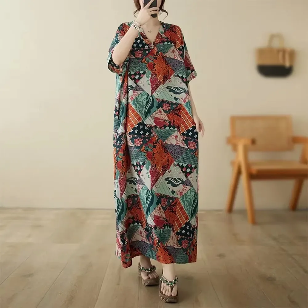 Этнический стиль винтажные элегантные уличные платья в стиле Харадзюку летнее