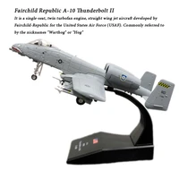 amer 1100 scale usa fairchild republic a 10 thunderbolt ii warthog fighter diecast metal military plane model toy for gift
