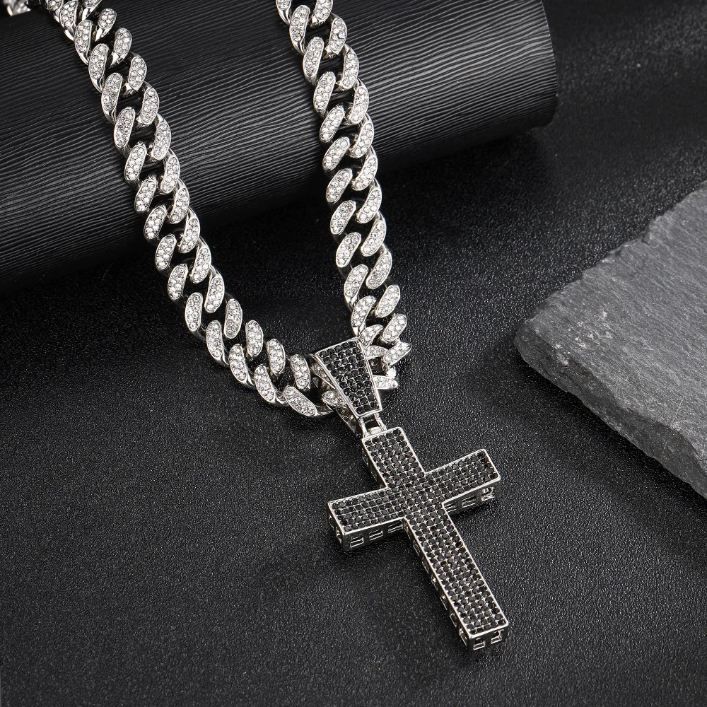 Ожерелье унисекс в стиле хип-хоп с кубинской цепью 12 мм