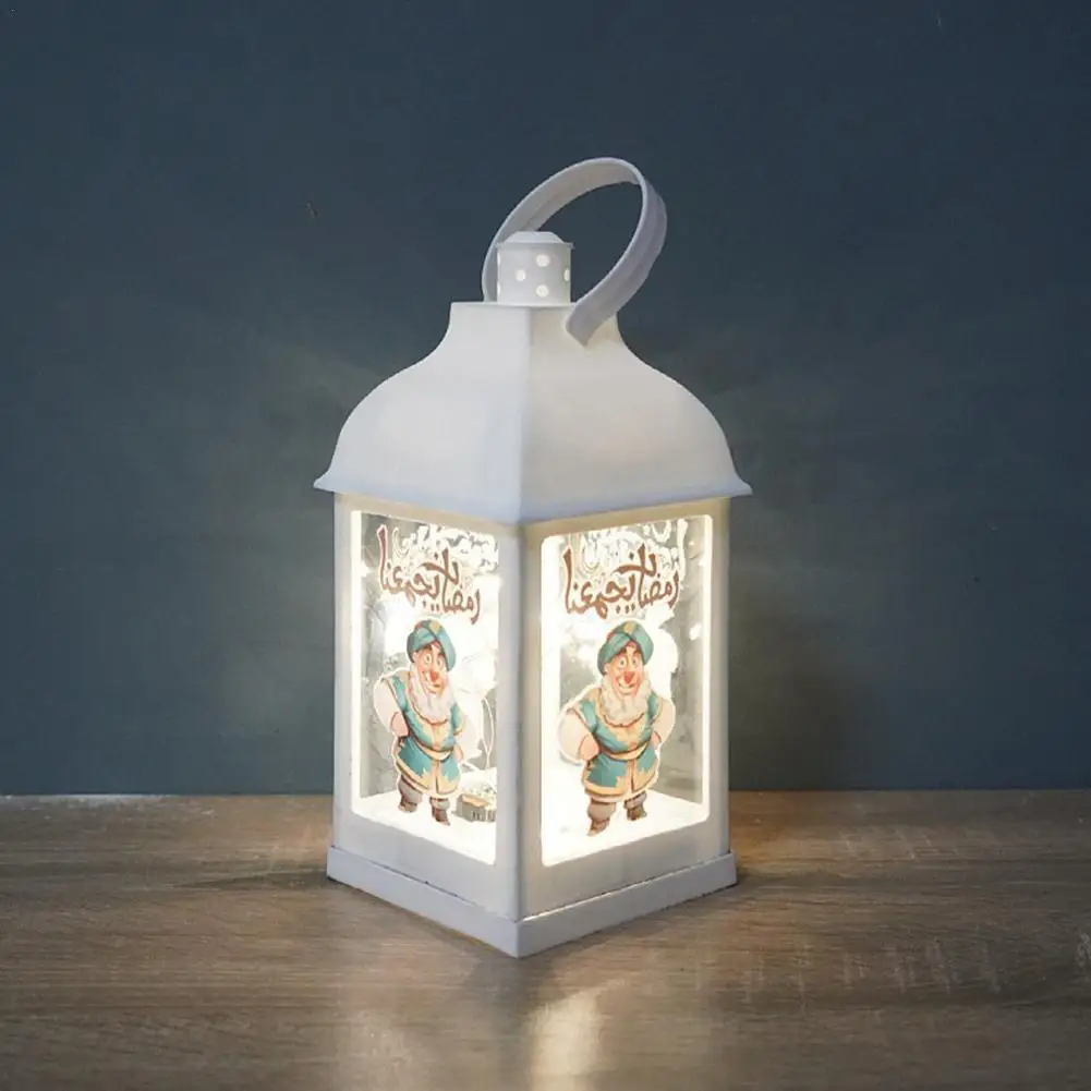 

Ramadan Festival Decoration For Home Whtie LED Wind Lantern Eid Mubarak Light Ornament Islamic Muslim Party Eid Al Adha Decor