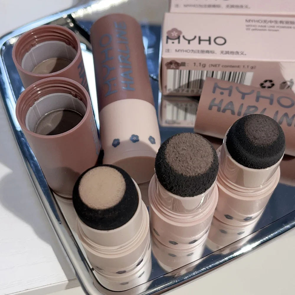 Пудра для контуринга волос пудра корней подтяжки с губкой водостойкий консилер