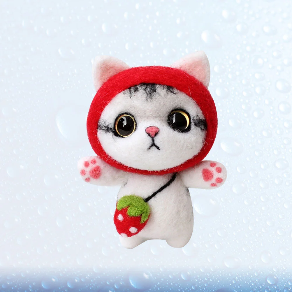 

Felting Kit Woolplush Diy Needle Needling Cat Feltset Craft Kids Tool Hand Beginners Poke Rovingstarter Kits Cute