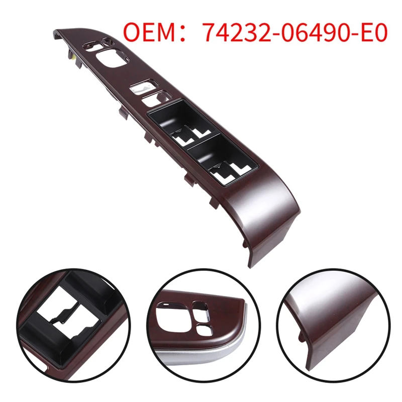 74232-06490-E0 Window Lift Switch Panel Trim For Toyota Camry 7Th 2012-2017 74232-06490-EO
