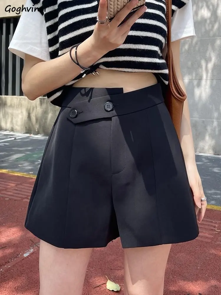 

Женская простая модная однотонная Классическая уличная одежда S-4XL для отдыха, свободная летняя удобная элегантная повседневная популярная в ольччане с высокой талией