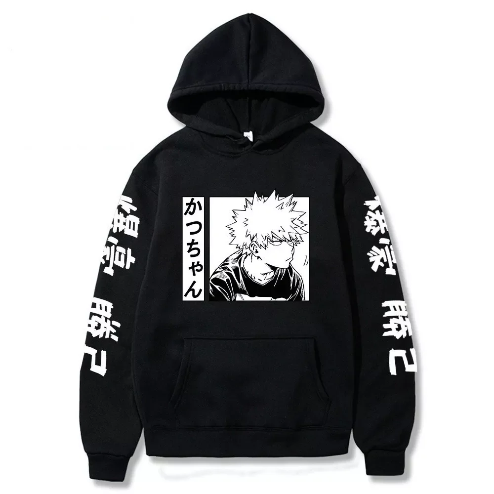 

NEW IN My Hero Academia Katsuki Bakugo Hoodies Sweatshirt Unisex Clothes Men Women Moleton
