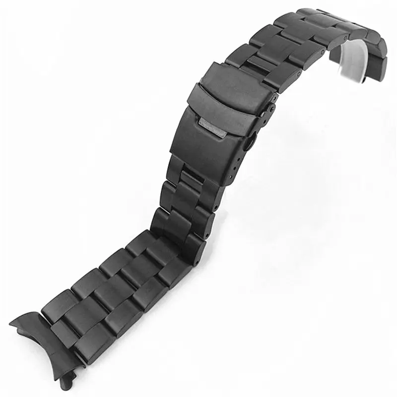 18mm 19mm 20mm 21mm 22mm Stainless Steel Solid Brush Cruved End Oyster Watch Strap Band Bracelet Fit For SKX007 SKX009 Watch