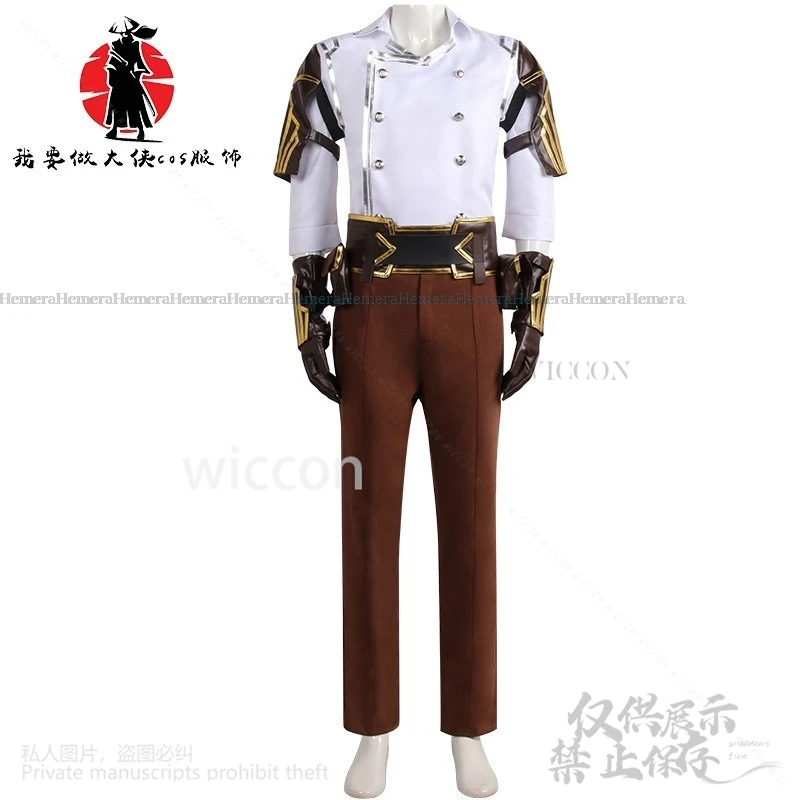 Lol Game League Of Legends Аниме Arcane Косплей Костюм Джейсе Униформа Рубашка Для Мужчин