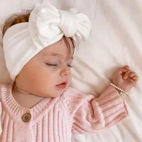 baby bows headband girls ear warmer turban for infants elastics hairband soft headwraps children autumn winter hair accessories