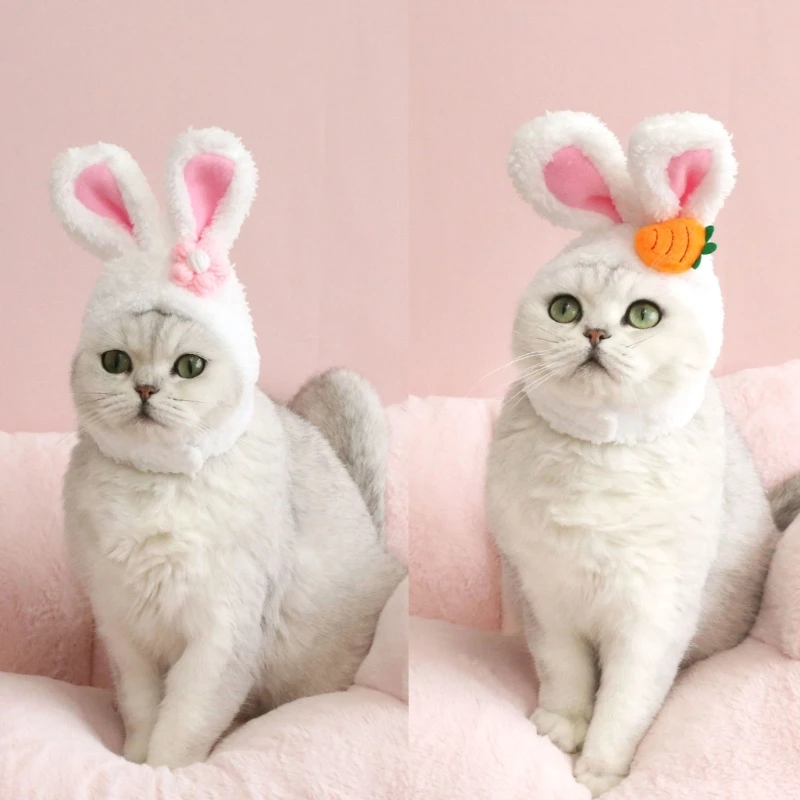

Funny Hat Rabbit- Ears Shaped Costume Birthday Pet Accessories Supplies