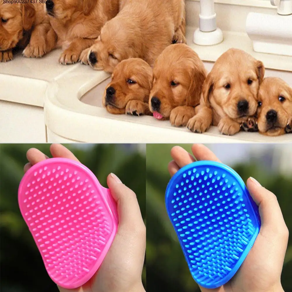 

Pet Dog Cat Bath Brush Comb Rubber Glove Hair Fur Grooming Massaging Massage Mit levert dropship