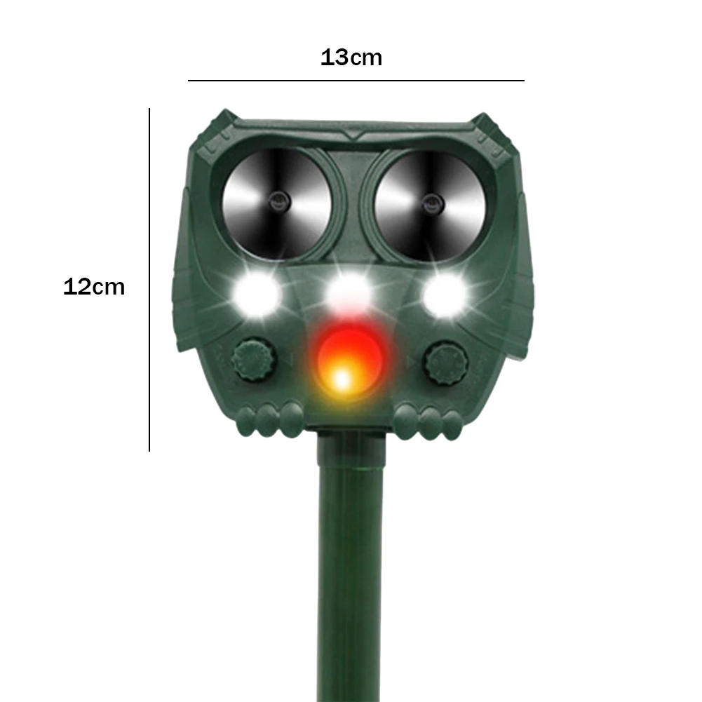 Ультразвуковой Репеллент Для Животных На Солнечной Энергии Водонепроницаемый
