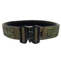 2 inch tactical belt quick release metal buckle 2in1 molle mens belts camo airsoft tactical battle belt for mag ammo pouch bags