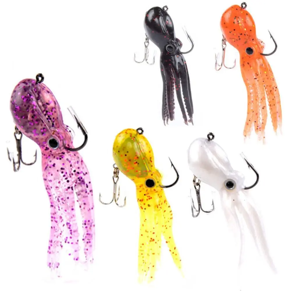 

Tail Bass Trout Shad Silicone 22g/23g Triple Jig Double Hook Squid Skirts Lur Fishing Tackle Octopus Fishing Lure Swimbaits