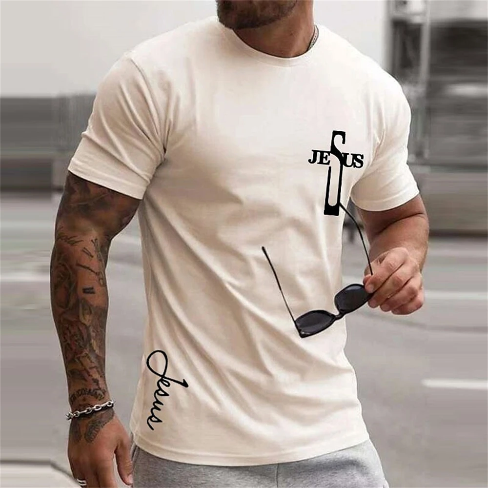 

Letter T Shirt For Men Simple 2023 Men'S T-Shirt Retro Fit Street Sports Daily Short Sleep Basic Style Tshirts Men Clothing Tops