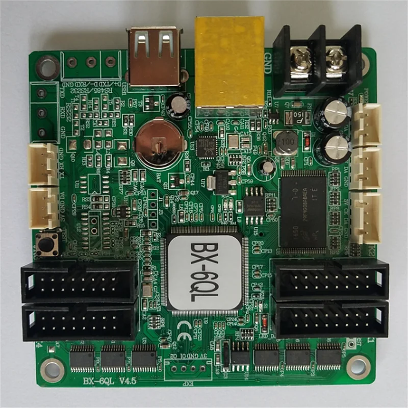 

BX-6QL Door Lintel Full Color Led Display Control Card Strip Screen Asynchronous Onboard 4 75
